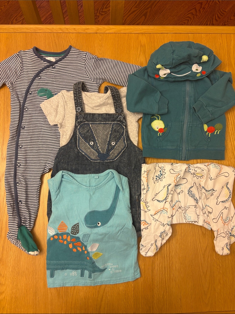 9-12 months Animal Themed Baby Bundle 🦕 🦡 🐜 🦖